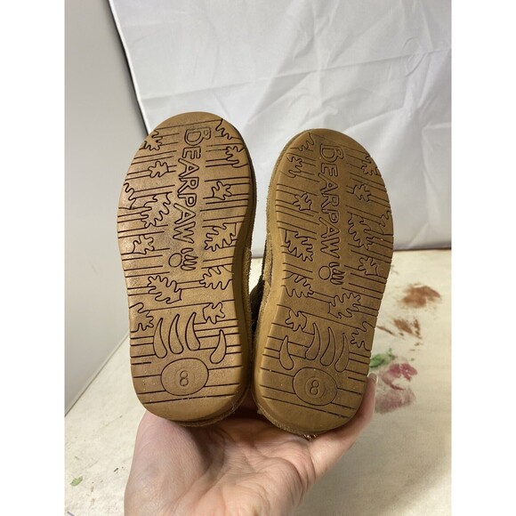Bearpaw Evangeline Toddler Boots Size 8 Browns Wool Blend Footbed 2414Y F48 - Picture 4 of 10
